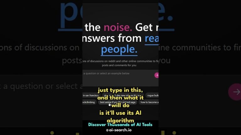 Stop adding “Reddit” to your Google Search! Use This AI Tool instead! (Short)