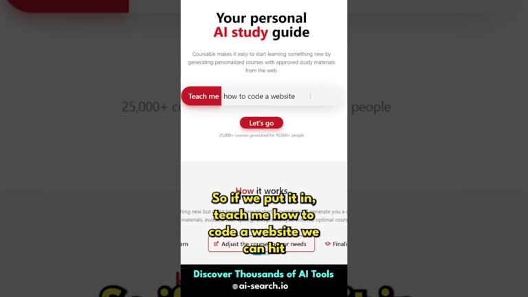 How To Make A Custom Course With AI – Coursable Review (Short)