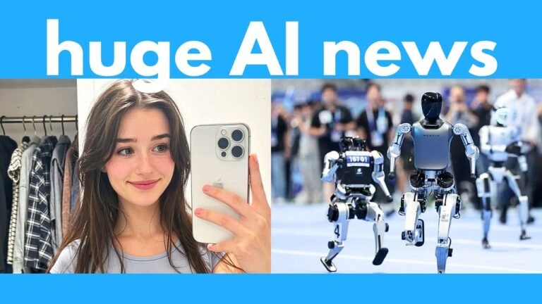 Endless AI video games, ultra-real deepfakes, robot olympics, new AI audio sync, face animator