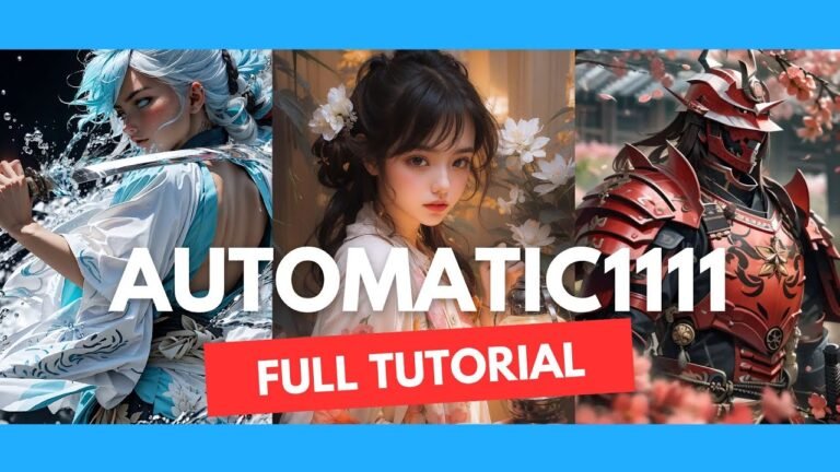 AUTOMATIC1111 FULL TUTORIAL – Text to Image with Stable Diffusion